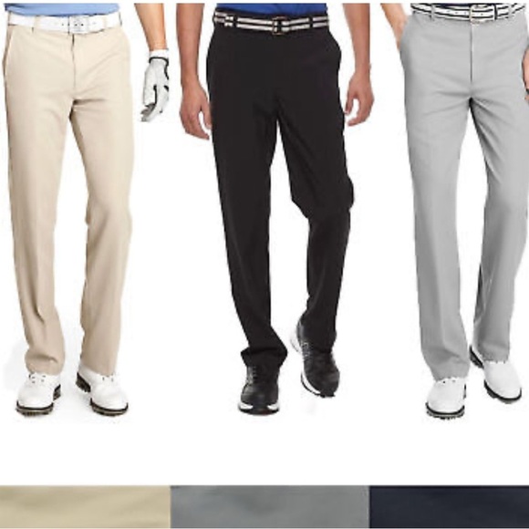 Izod Golf Cream Stonedust Chinos Slim Fit Men’s 36Wx30L Short Sport Casual Pants - Picture 10 of 11